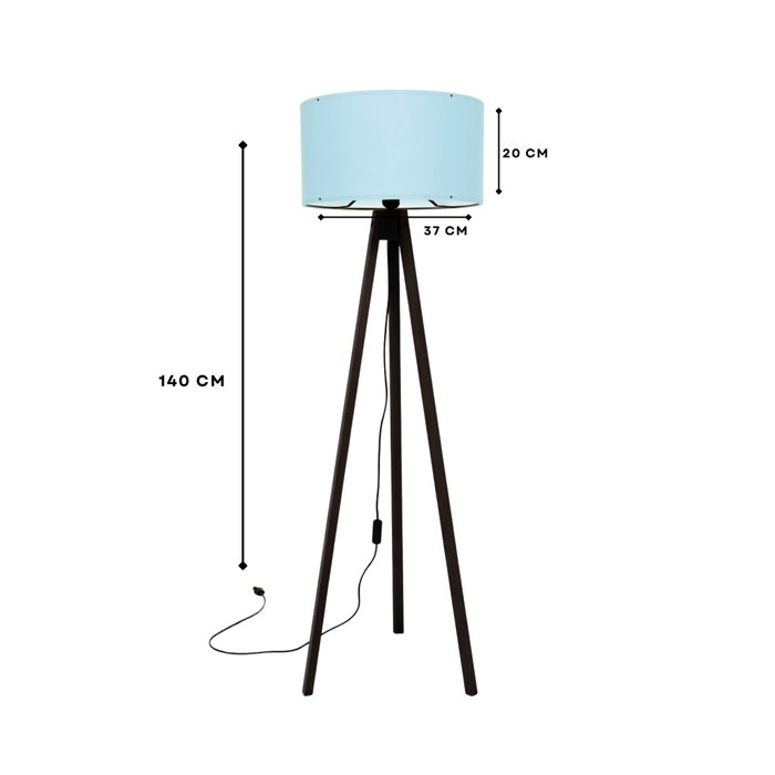 Opviq Lámpara de Pie AYD-2811 Azul y Marrón Opviq Lámpara de Pie AYD-2811 Azul y Marrón
